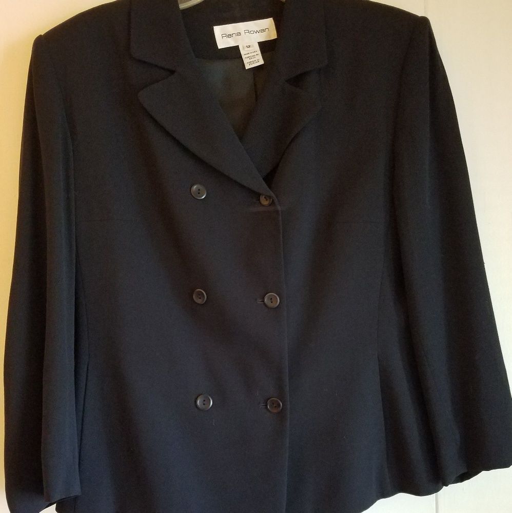 Rena Rowan Dark Blue Business Power Suit
